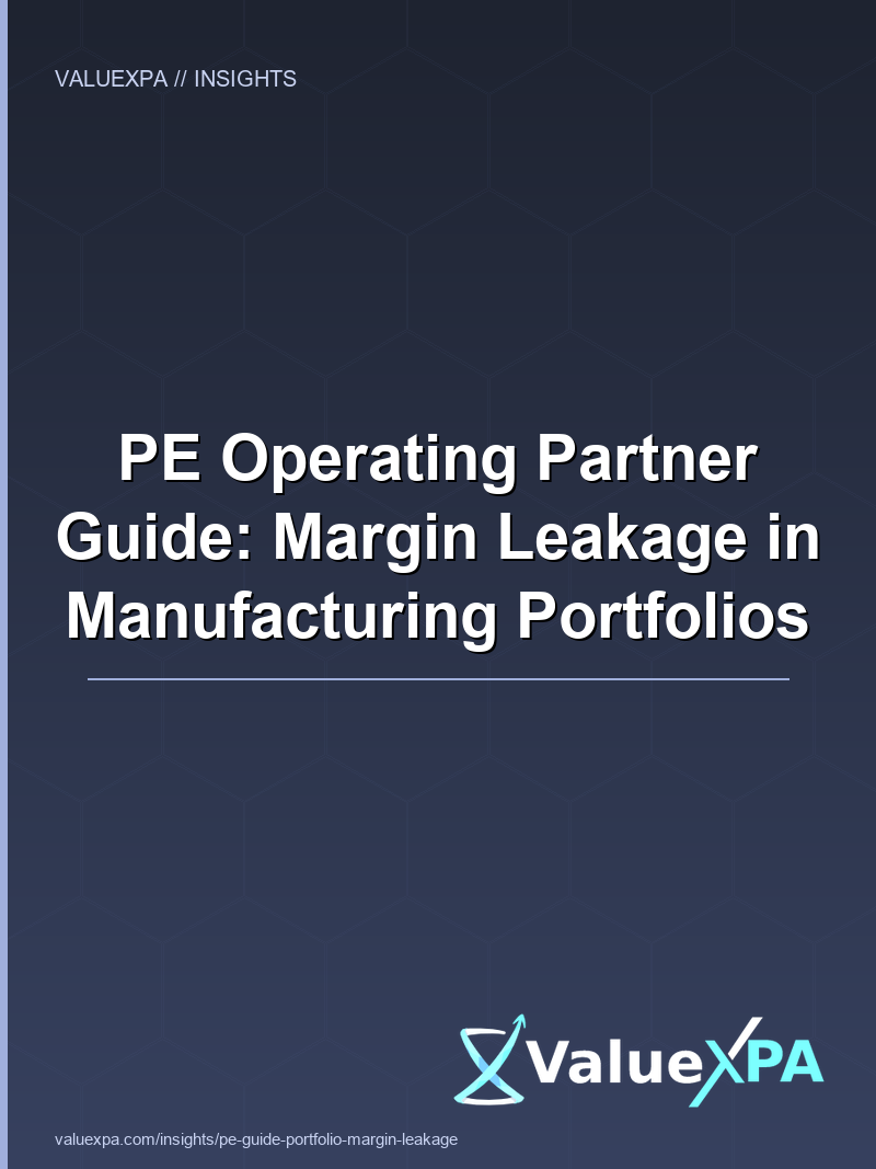 PE Operating Partner Guide: Margin Leakage in Manufacturing Portfolios