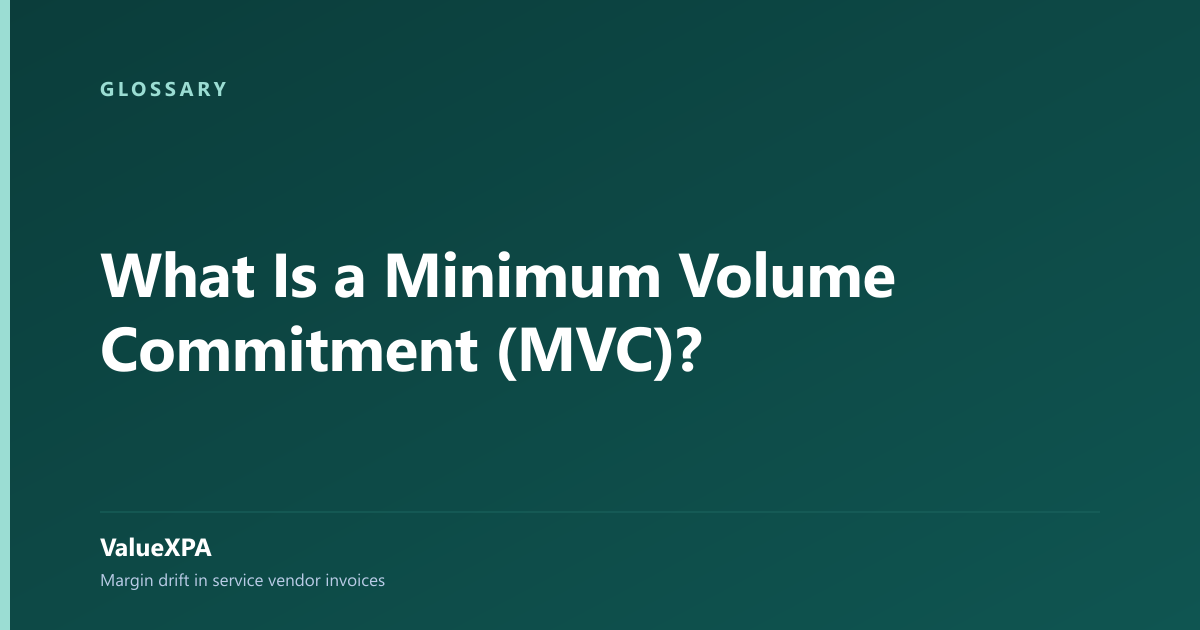 What Is a Minimum Volume Commitment (MVC)?