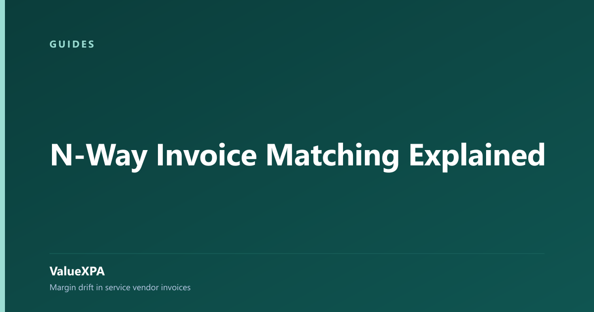 N-Way Invoice Matching Explained