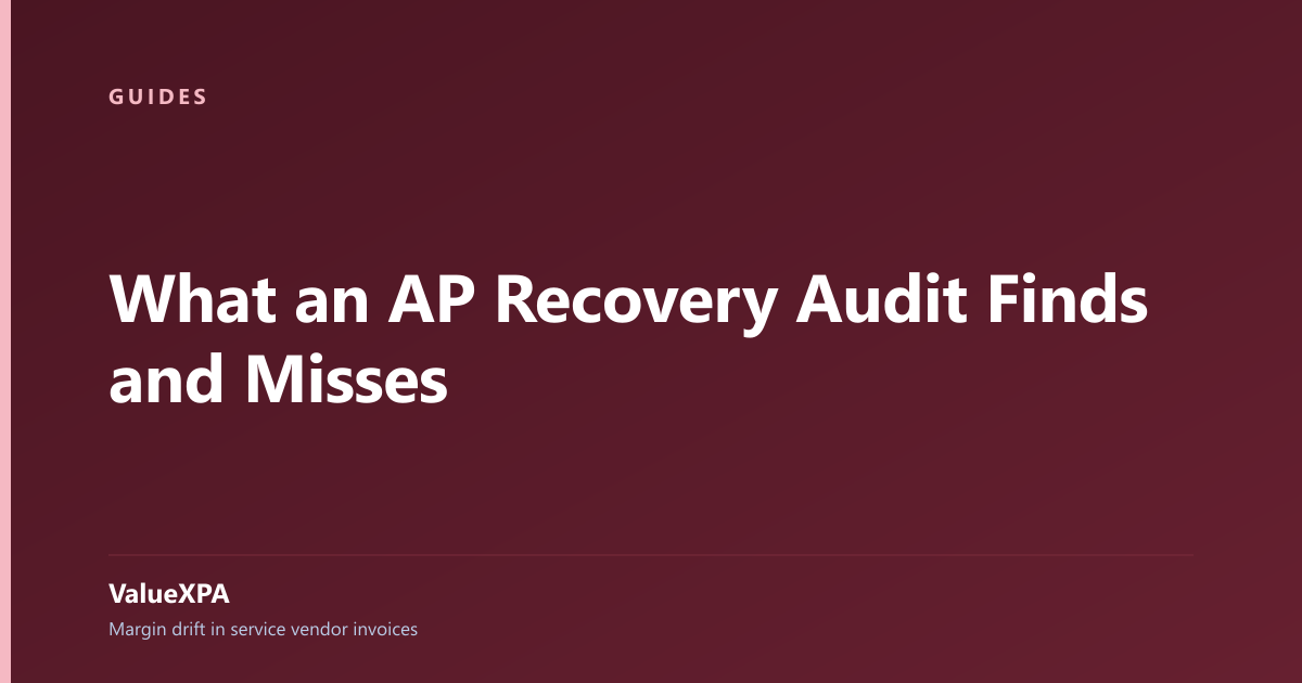 What an AP Recovery Audit Finds and Misses
