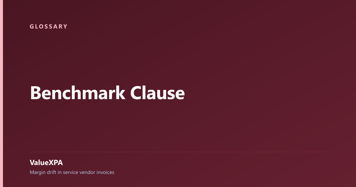 Benchmark Clause