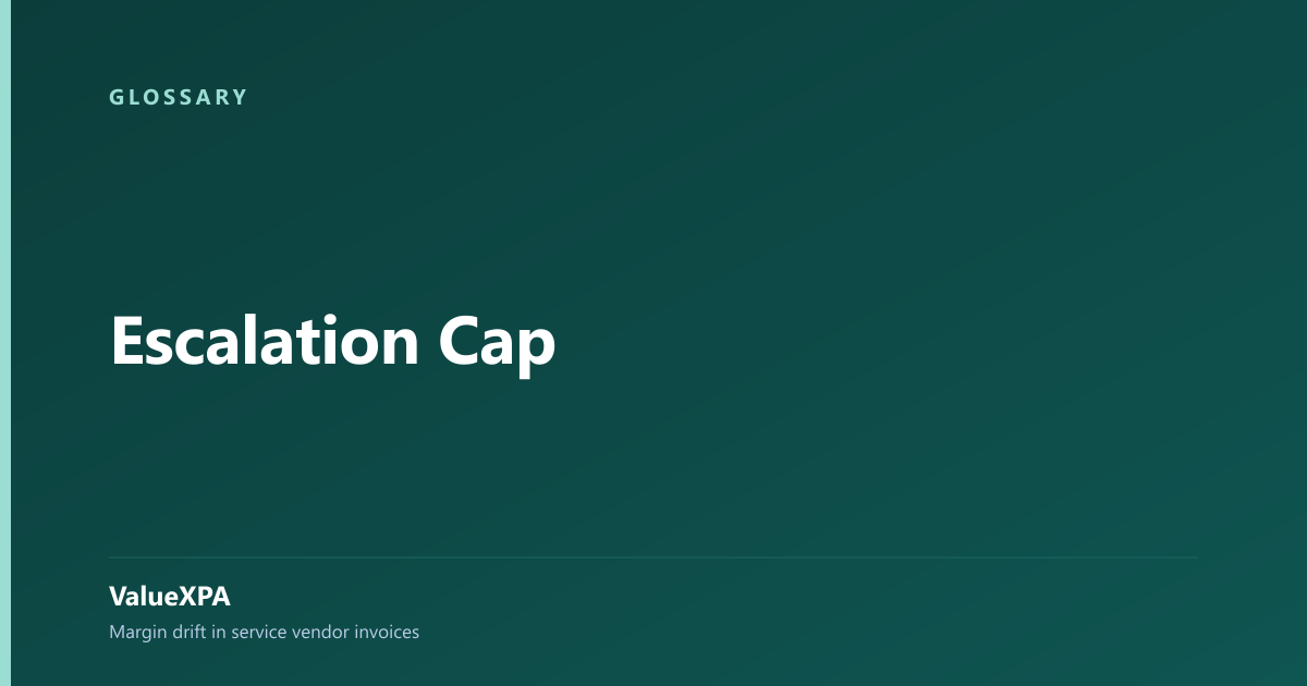 Escalation Cap