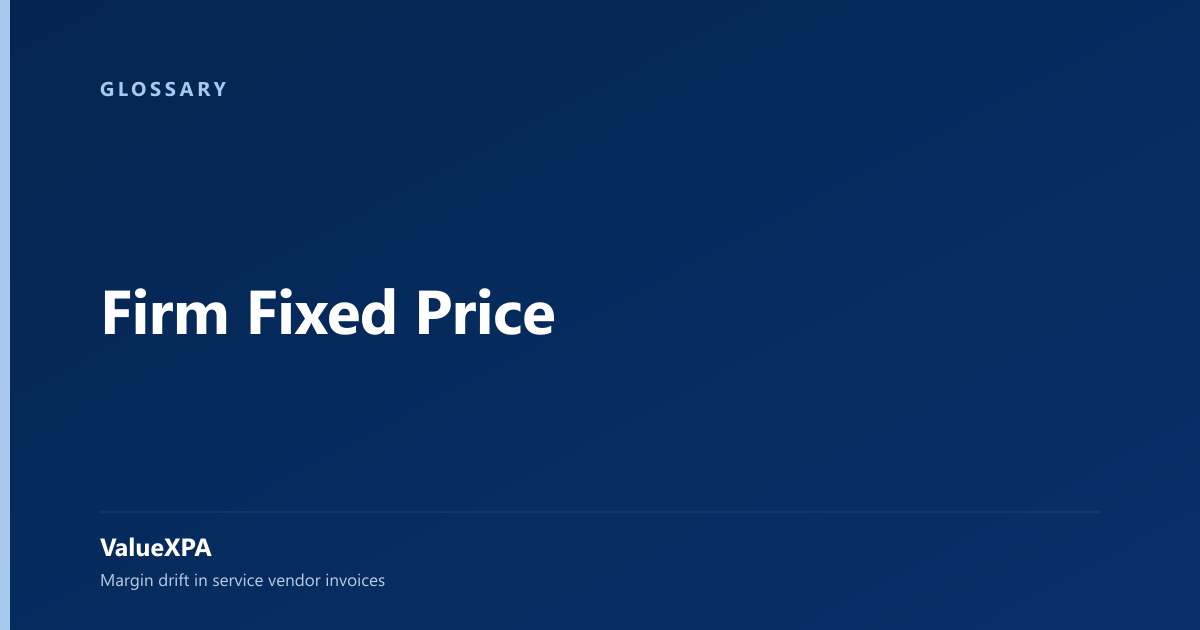 Firm Fixed Price