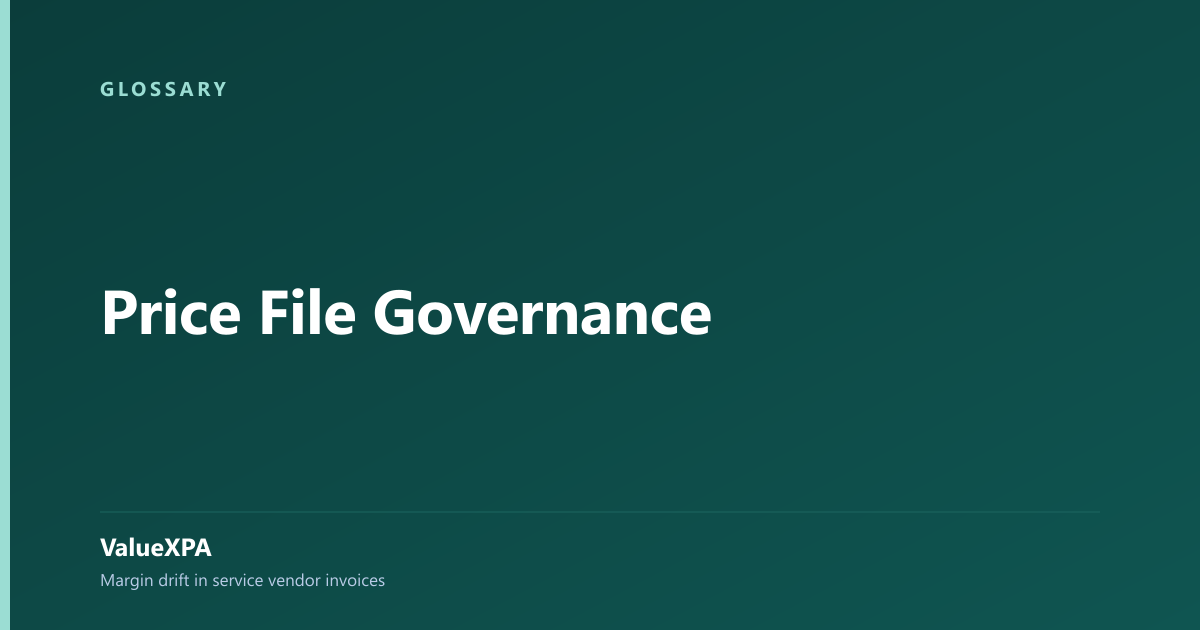 Price File Governance