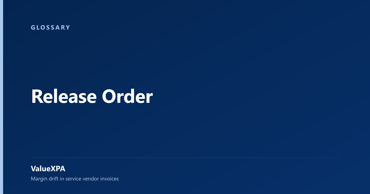 Release Order