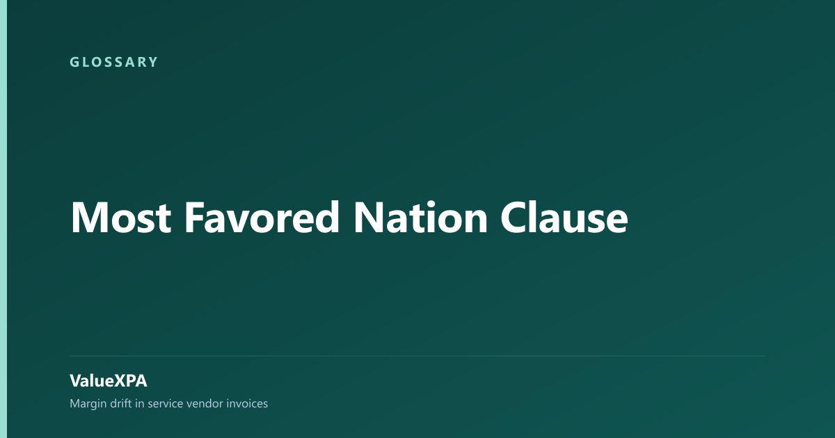 Most Favored Nation Clause