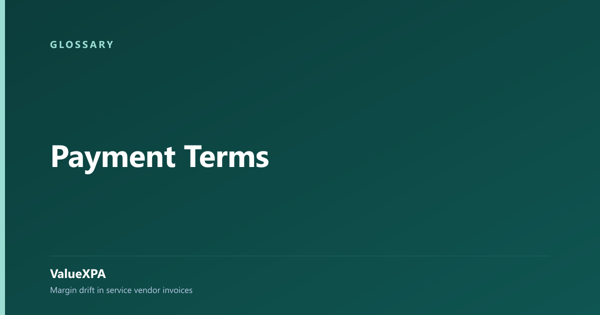Payment Terms