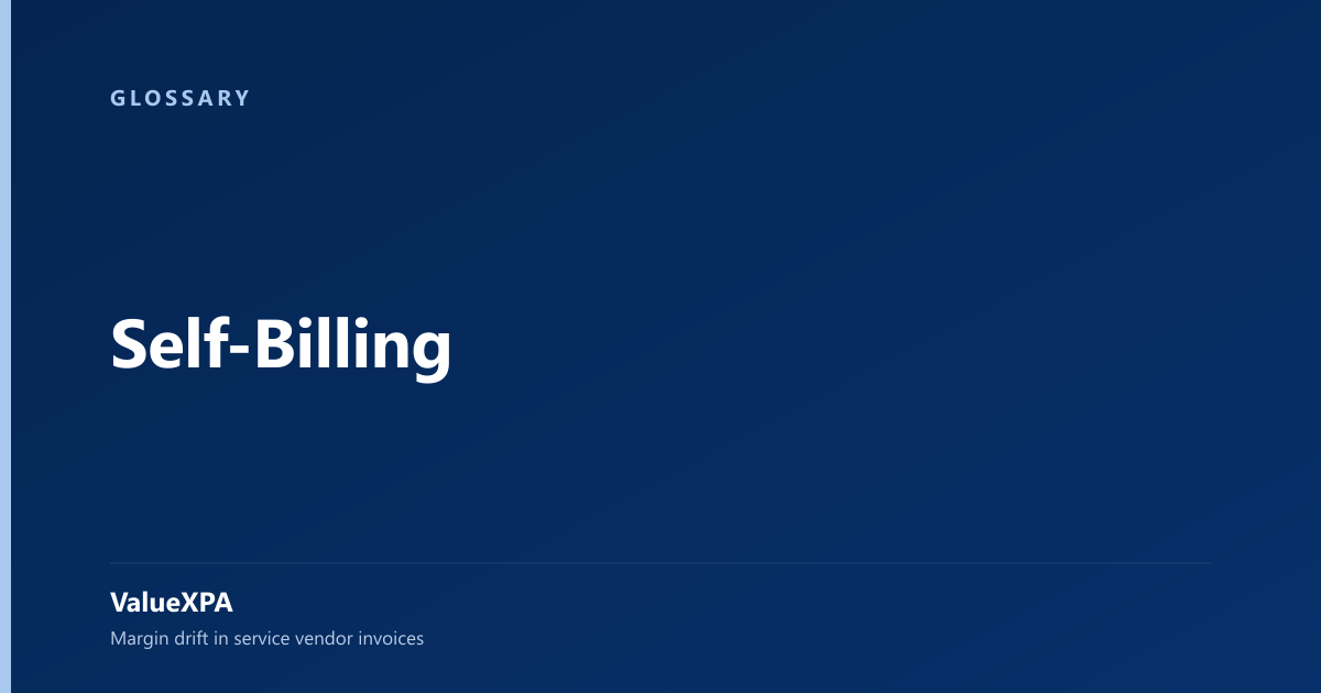 Self-Billing