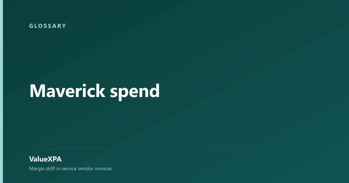Maverick spend