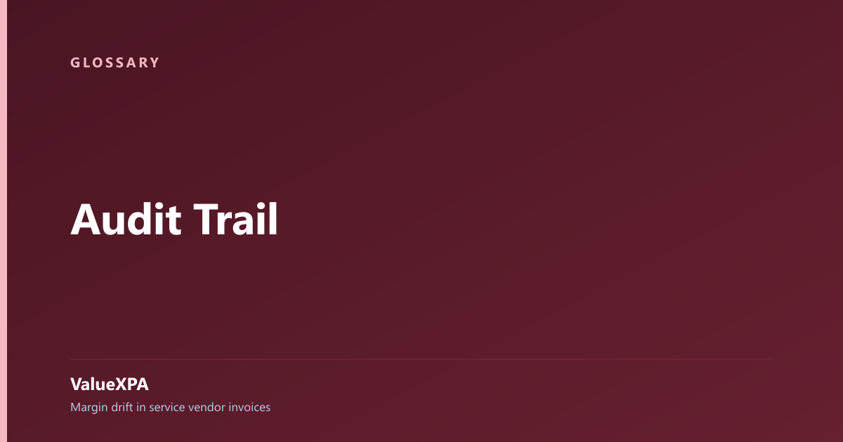 Audit Trail