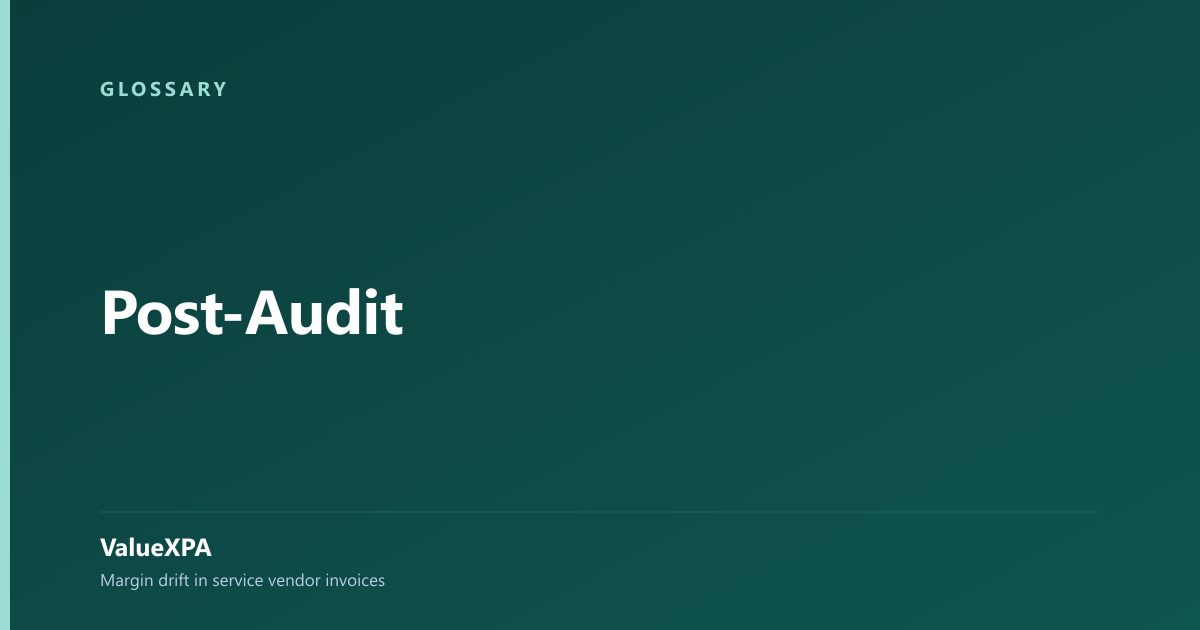 Post-Audit