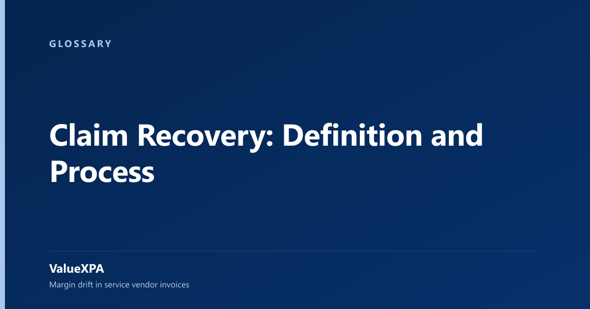 Claim Recovery: Definition and Process