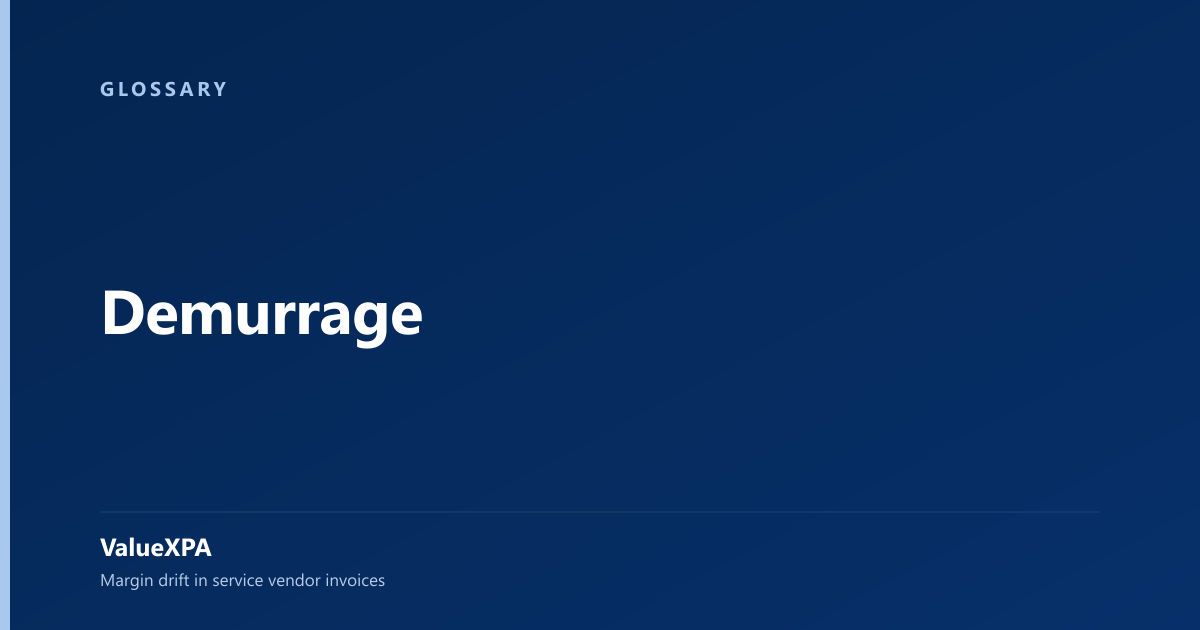 Demurrage