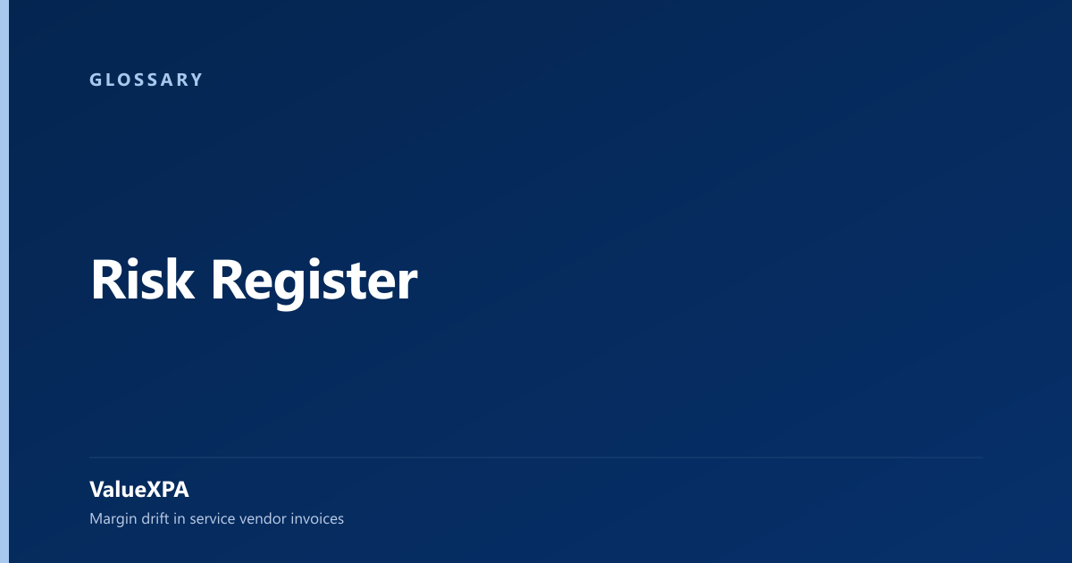 Risk Register