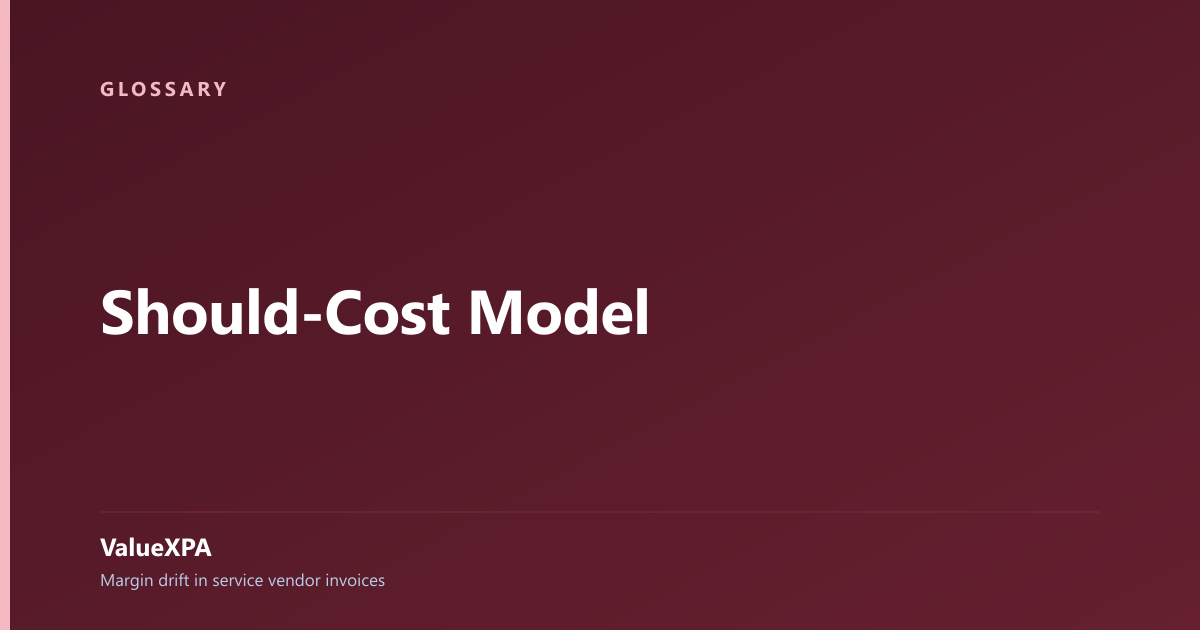 Should-Cost Model