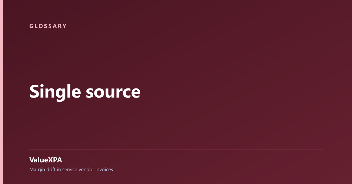 Single source