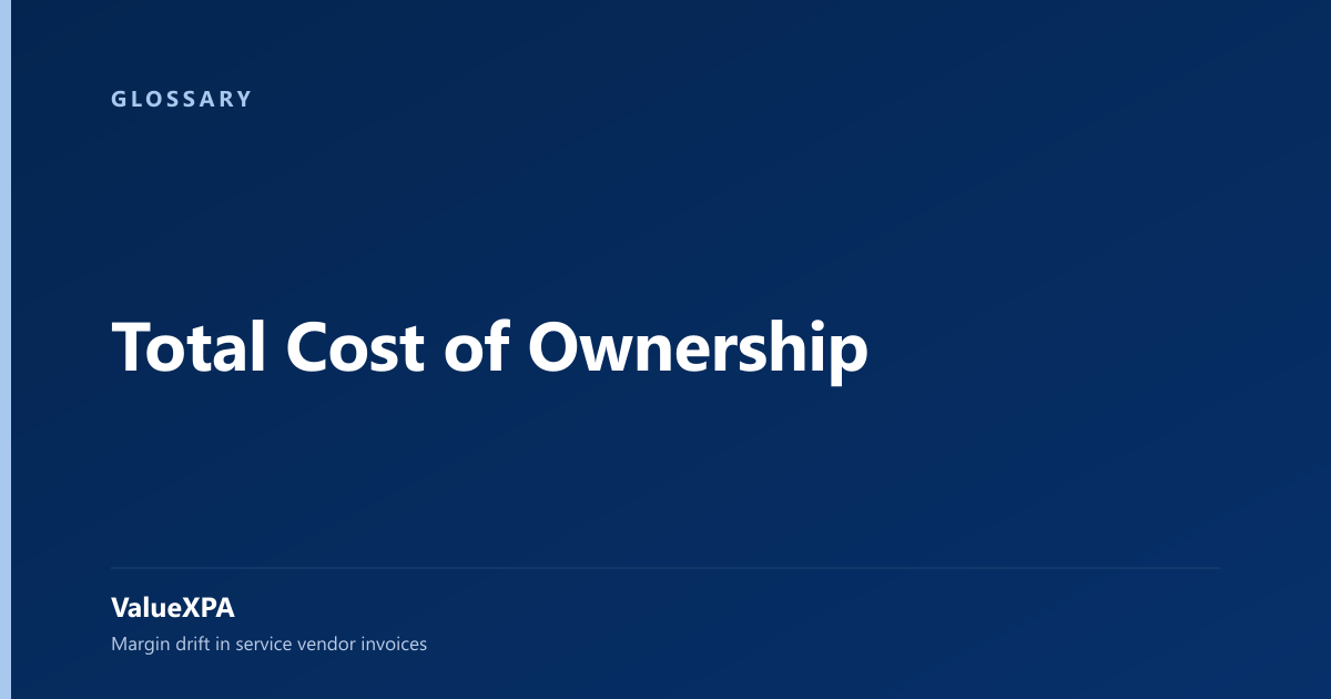 Total Cost of Ownership