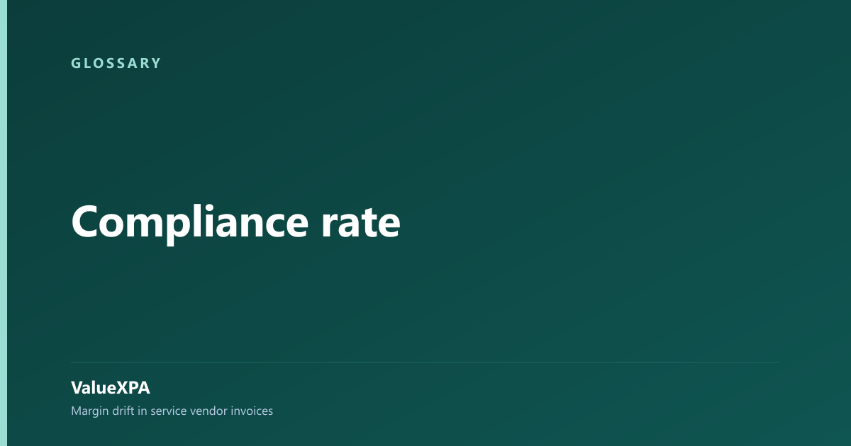 Compliance rate