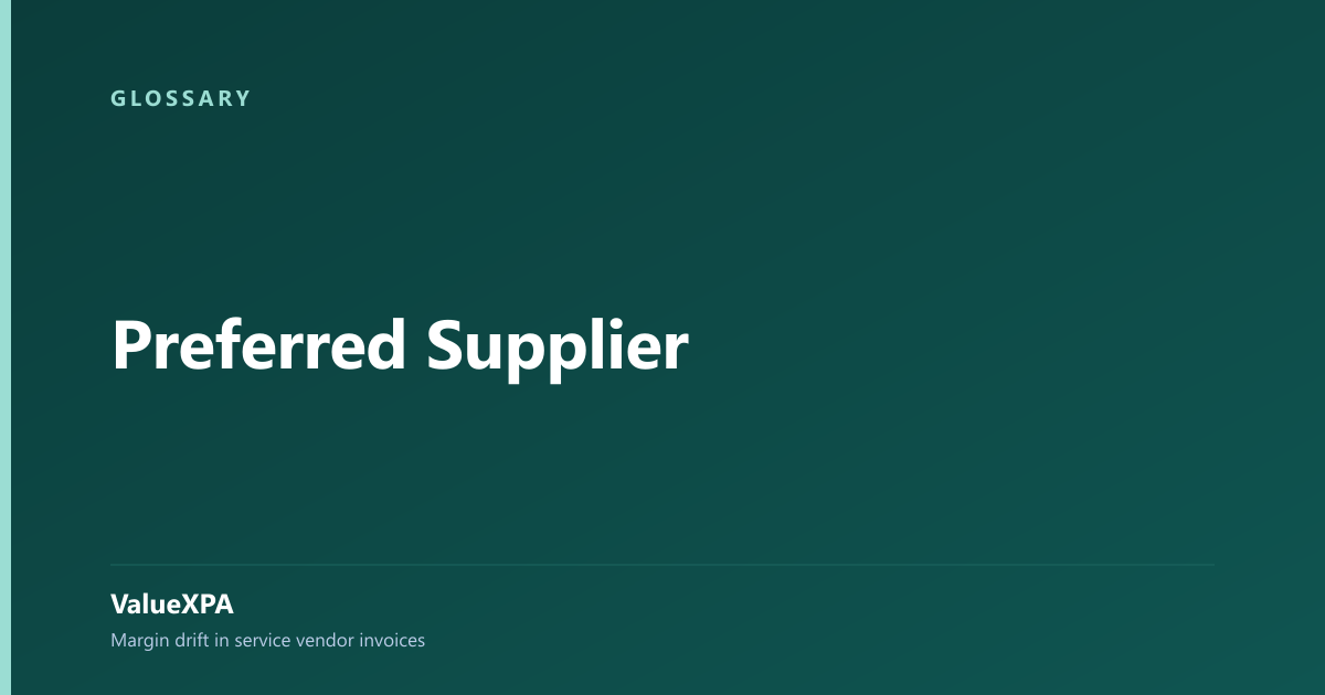 Preferred Supplier
