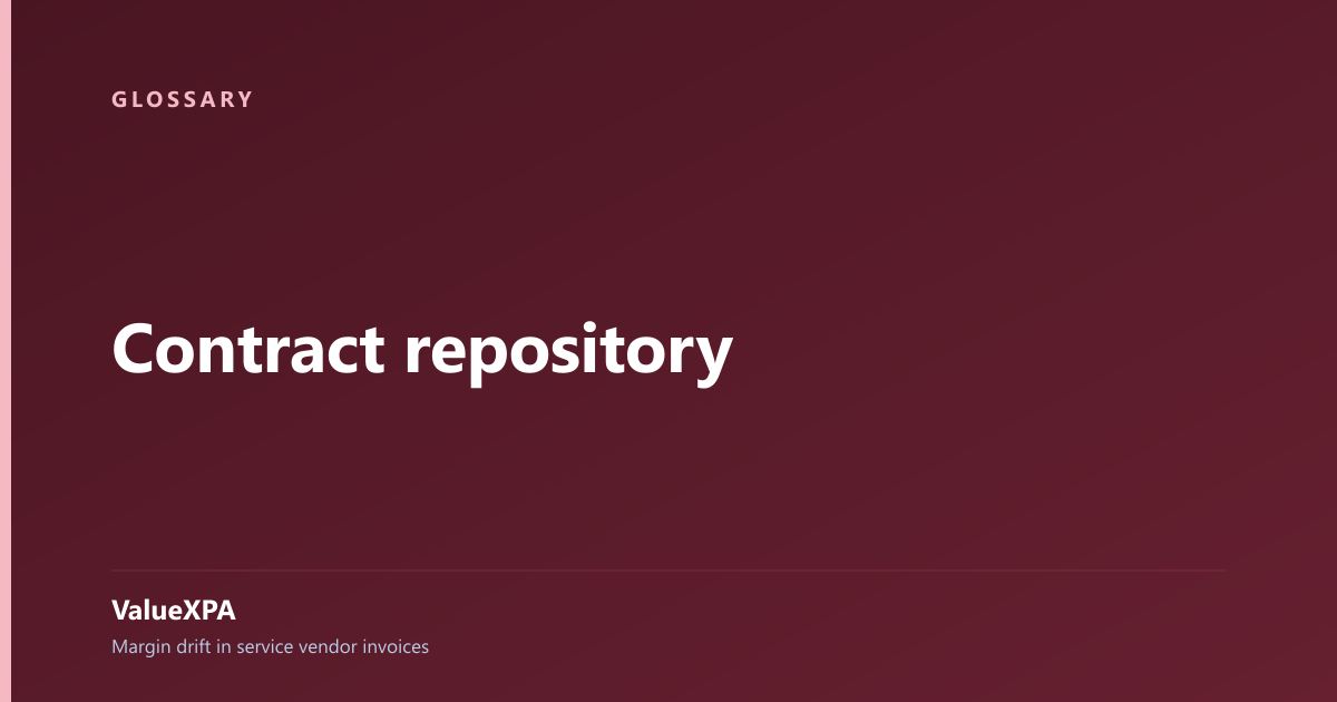 Contract repository