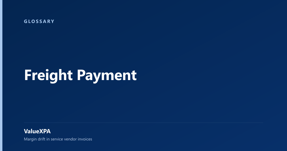 Freight Payment