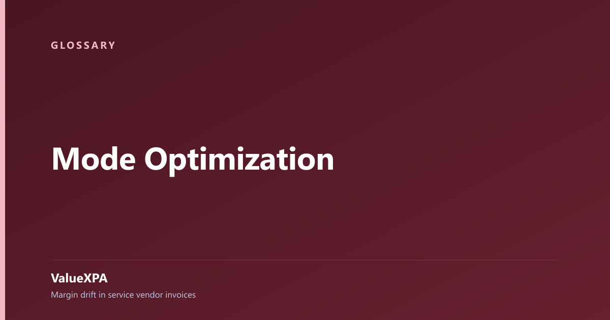 Mode Optimization