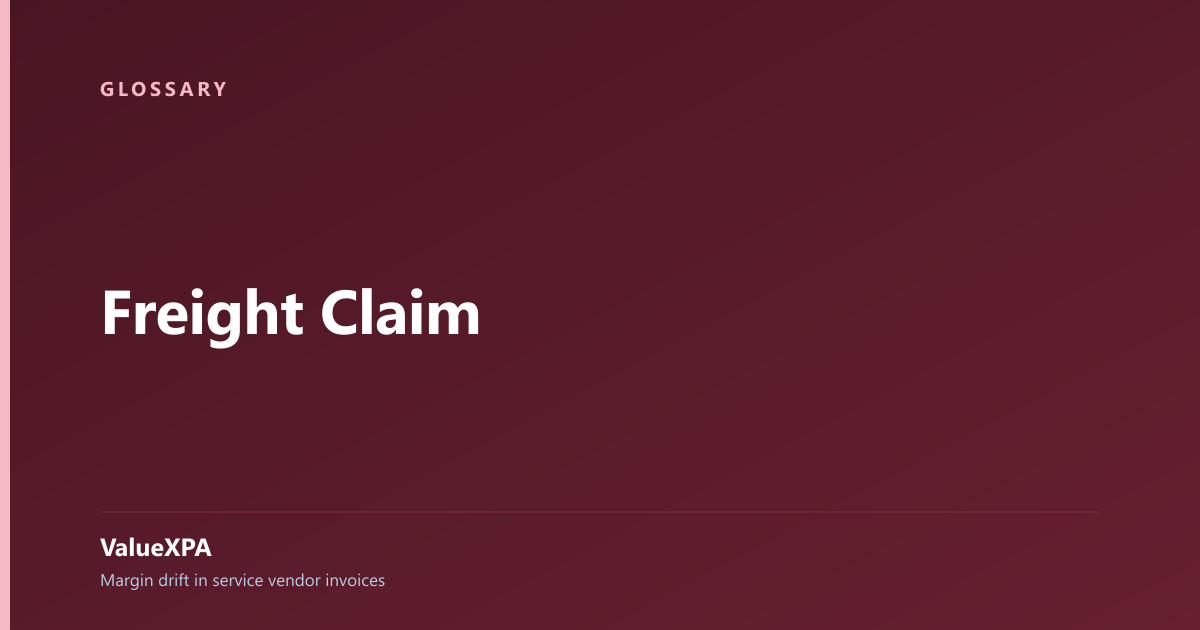 Freight Claim