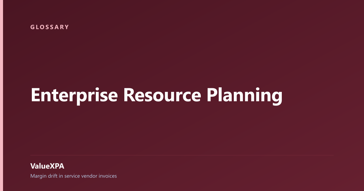 Enterprise Resource Planning