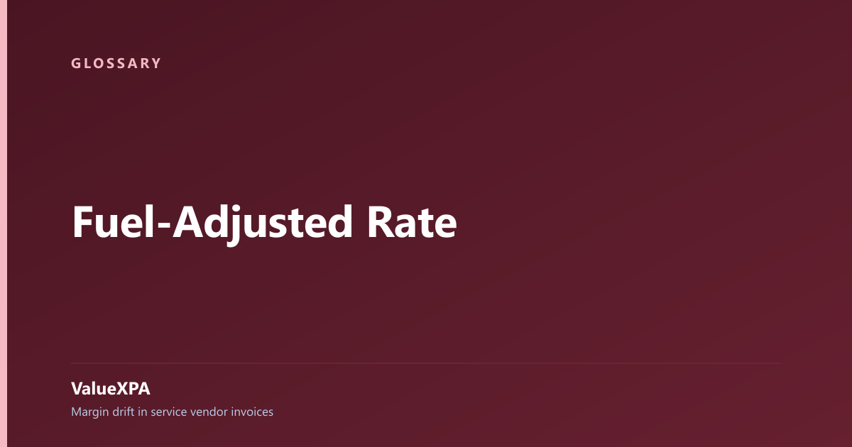 Fuel-Adjusted Rate