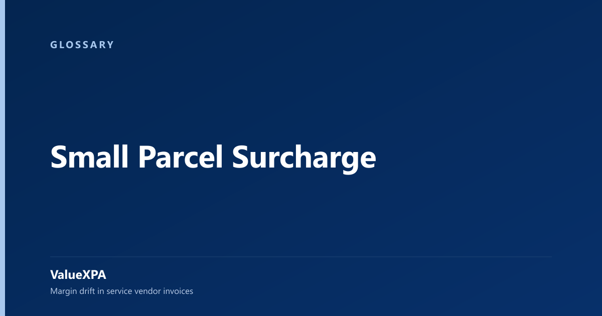 Small Parcel Surcharge