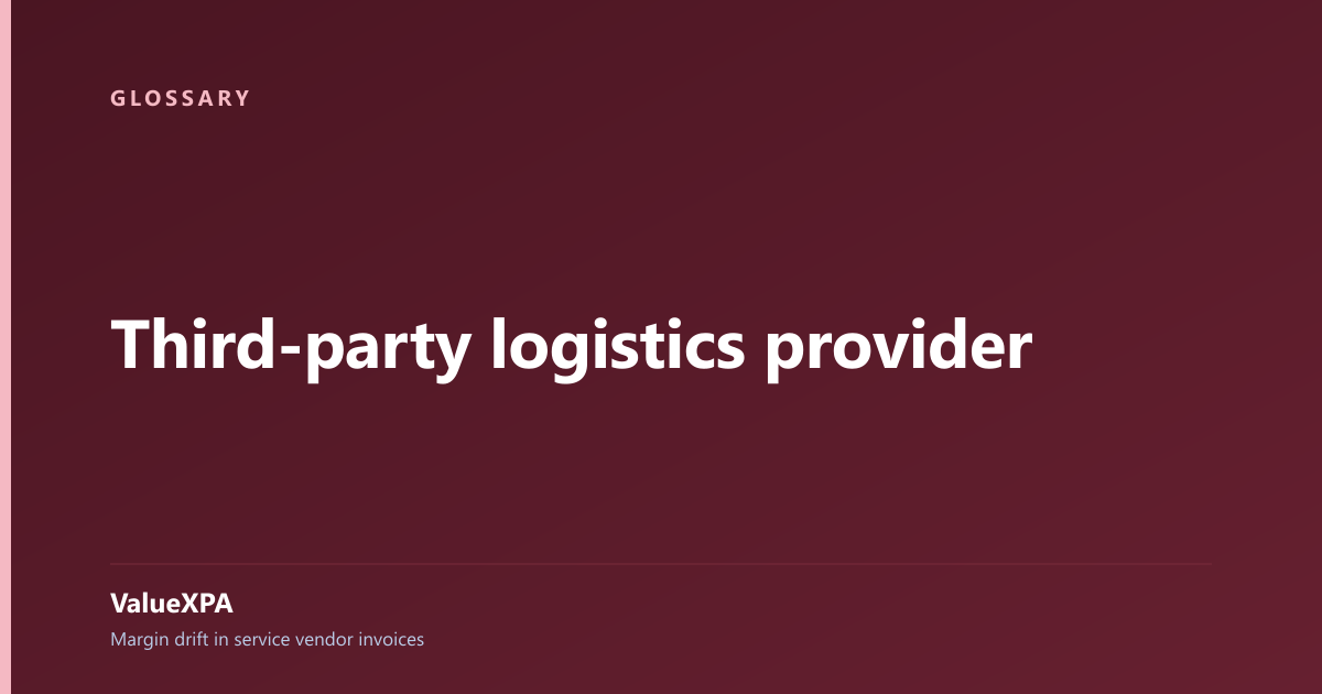 Third-party logistics provider