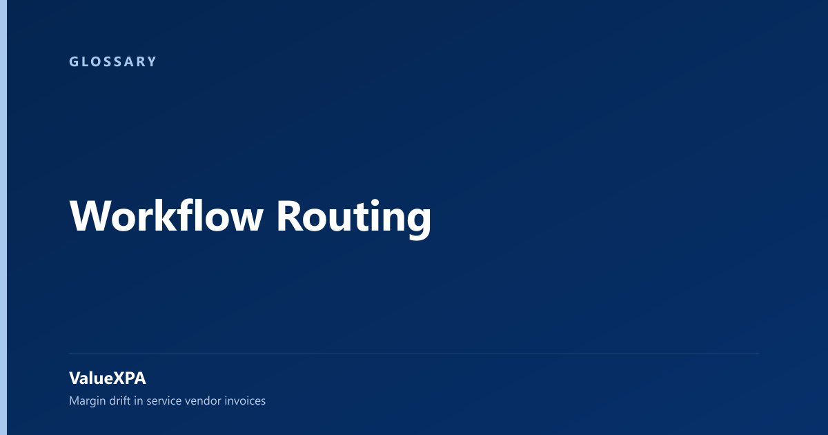 Workflow Routing