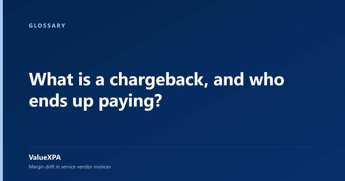 What is a chargeback, and who ends up paying?