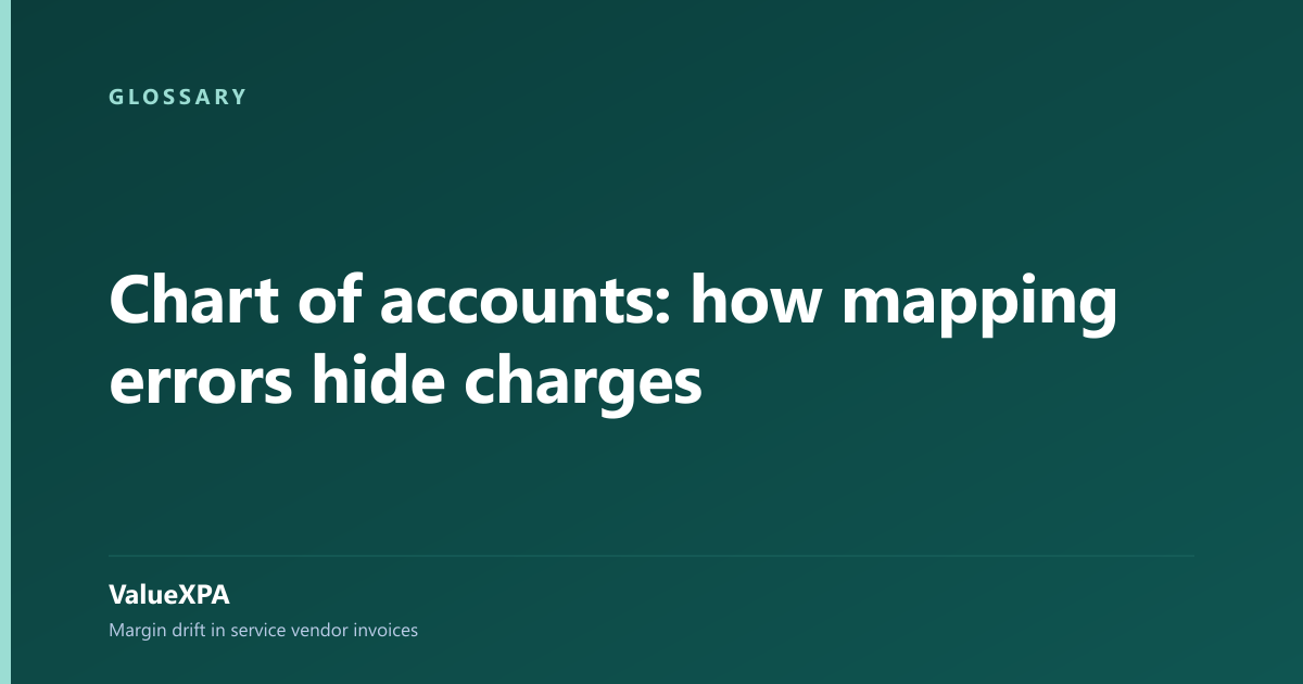 Chart of accounts: how mapping errors hide charges