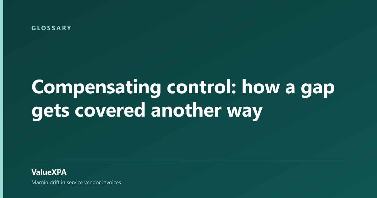 Compensating control: how a gap gets covered another way