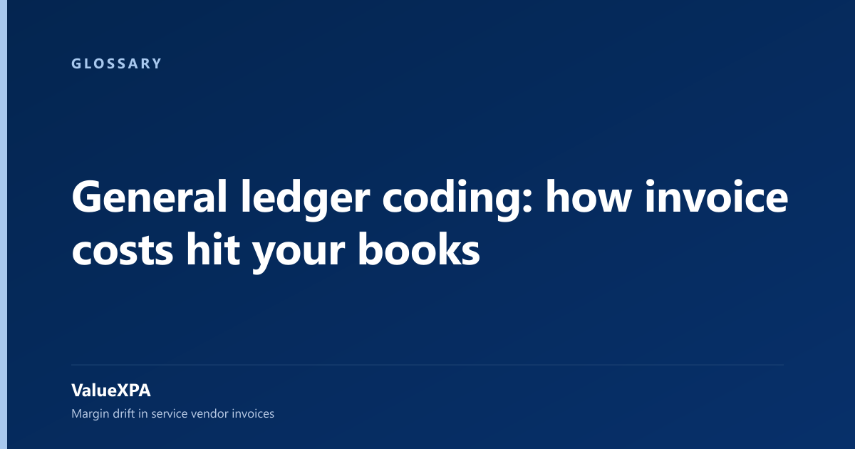 General ledger coding: how invoice costs hit your books