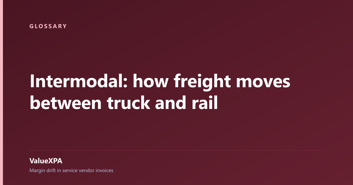 Intermodal: how freight moves between truck and rail
