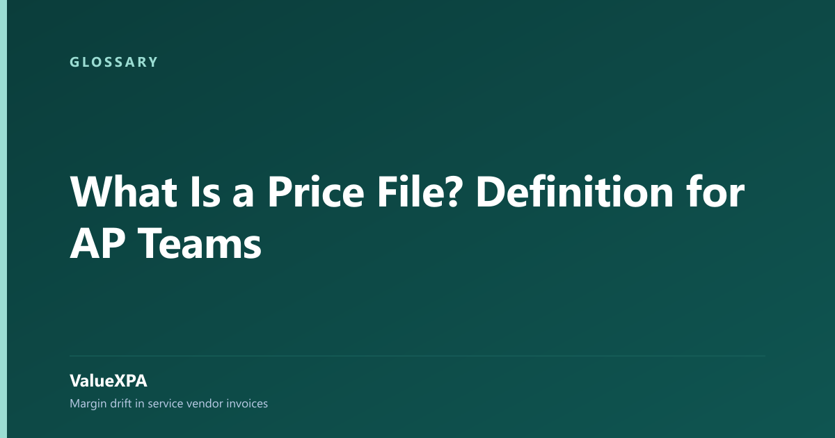 What Is a Price File? Definition for AP Teams