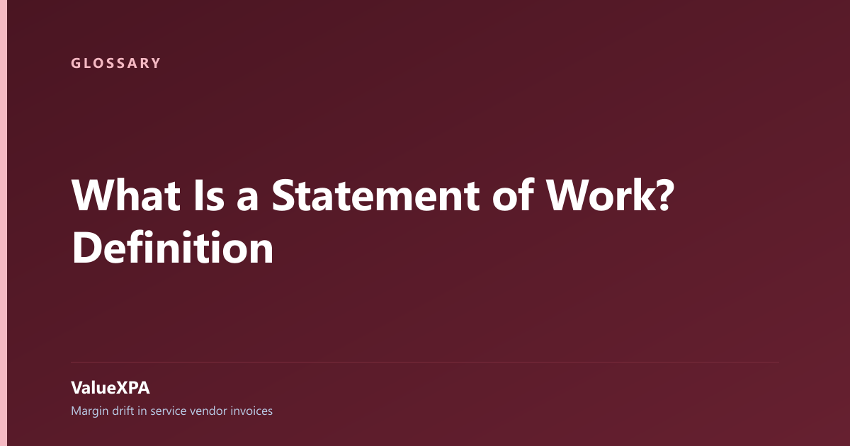 What Is a Statement of Work? Definition