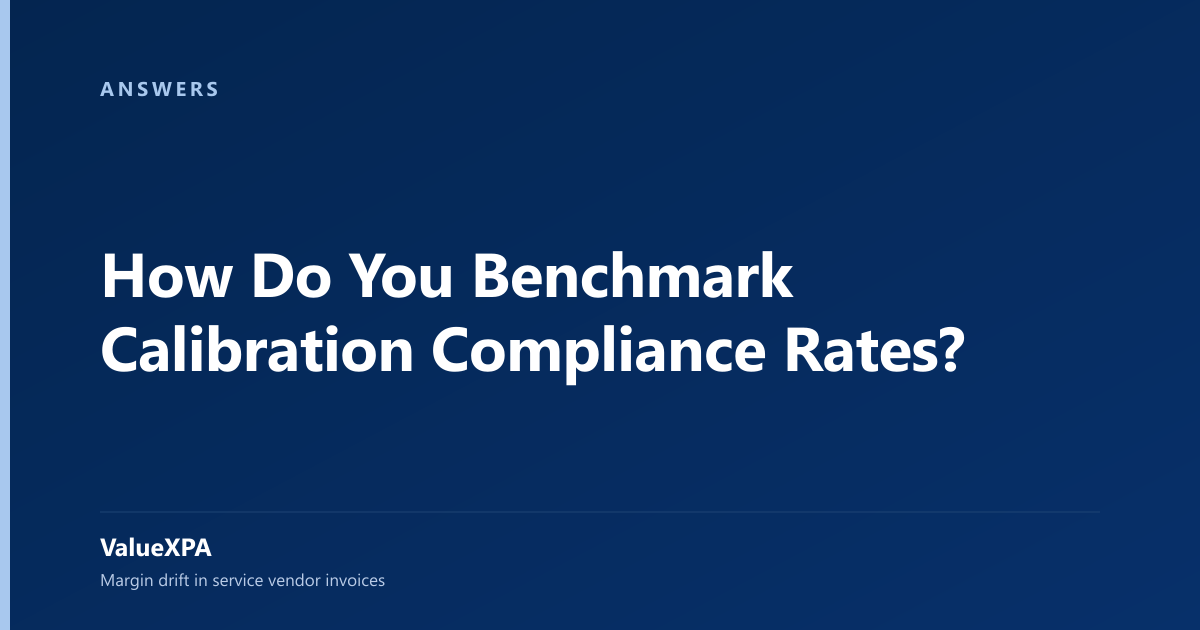 How Do You Benchmark Calibration Compliance Rates?