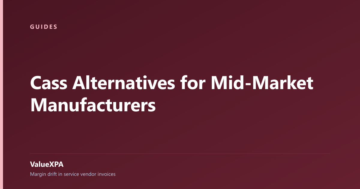 Cass Alternatives for Mid-Market Manufacturers