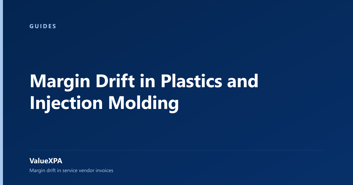 Margin Drift in Plastics and Injection Molding