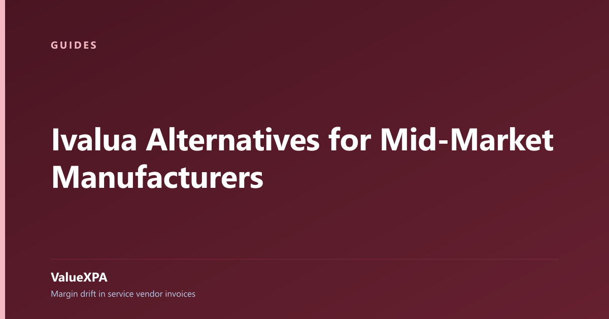 Ivalua Alternatives for Mid-Market Manufacturers