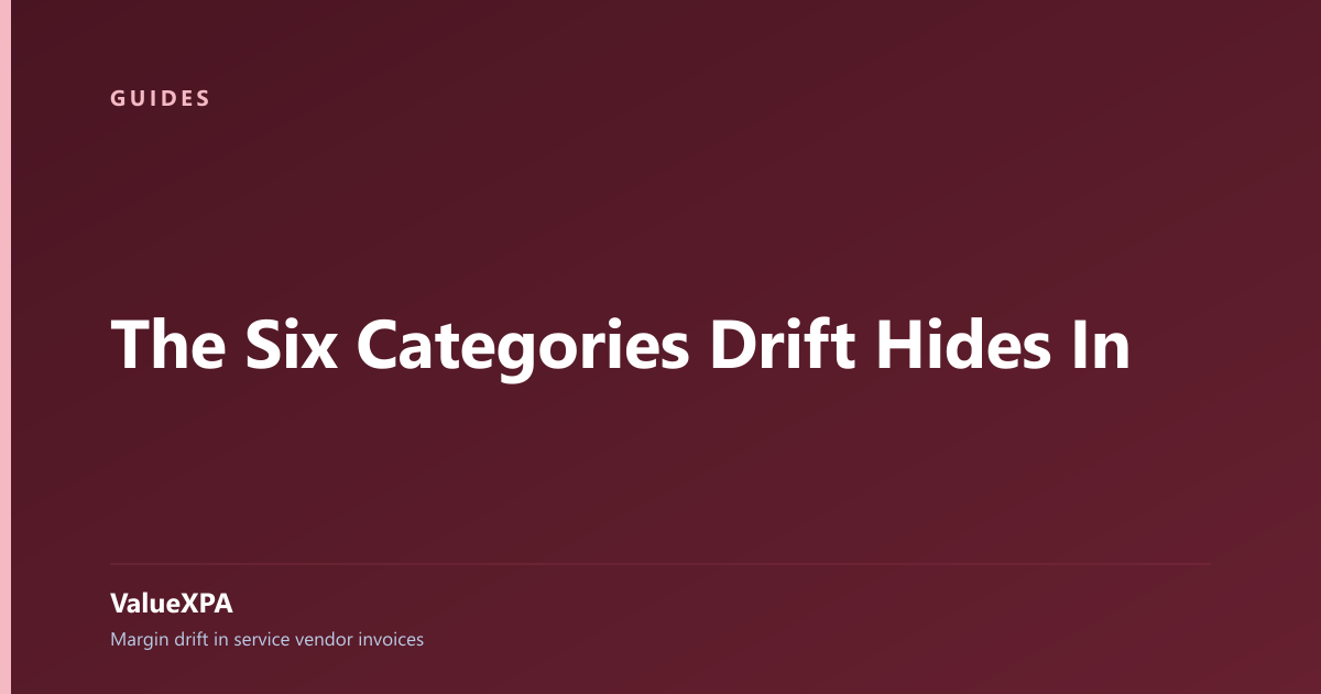 The Six Categories Drift Hides In