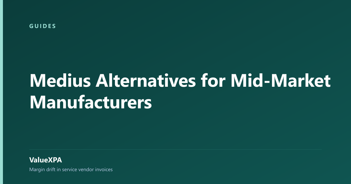 Medius Alternatives for Mid-Market Manufacturers