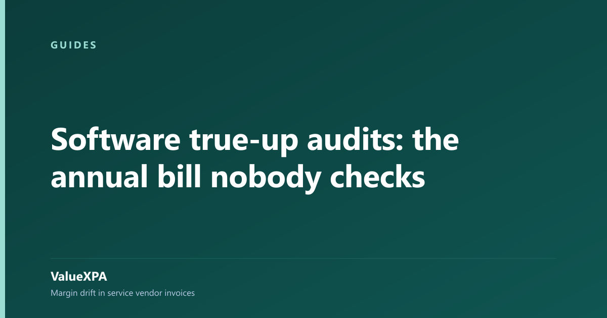 Software true-up audits: the annual bill nobody checks