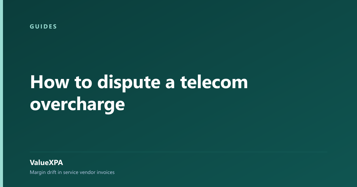 How to dispute a telecom overcharge