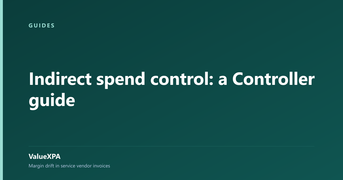 Indirect spend control: a Controller guide