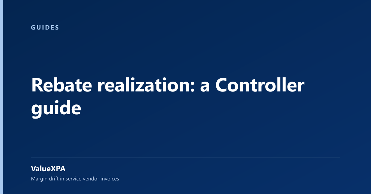 Rebate realization: a Controller guide