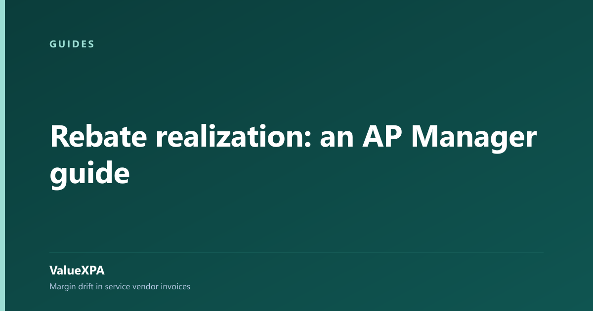 Rebate realization: an AP Manager guide